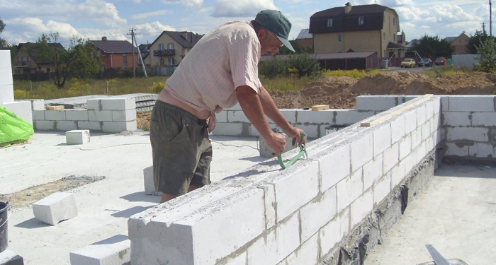 Технологія та основні правила будівництва з газобетону