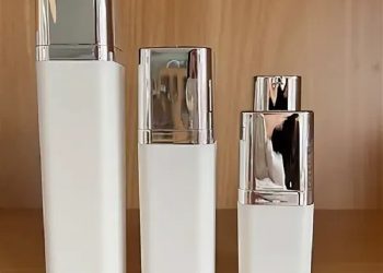 Square vs round skincare bottles