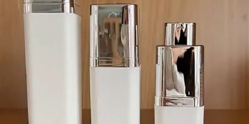 Square vs round skincare bottles